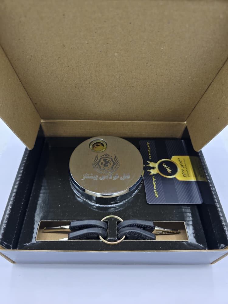 قفل گرد پشت بسته فولادی پیشتاز